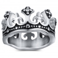 Cтальной перстень "Царская корона"